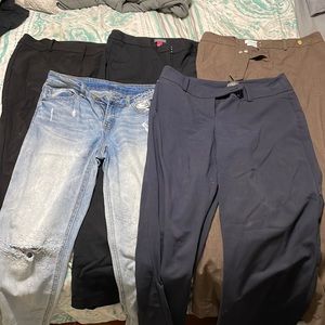 Bundle: 5 pants size 4. Four professional, one Jean